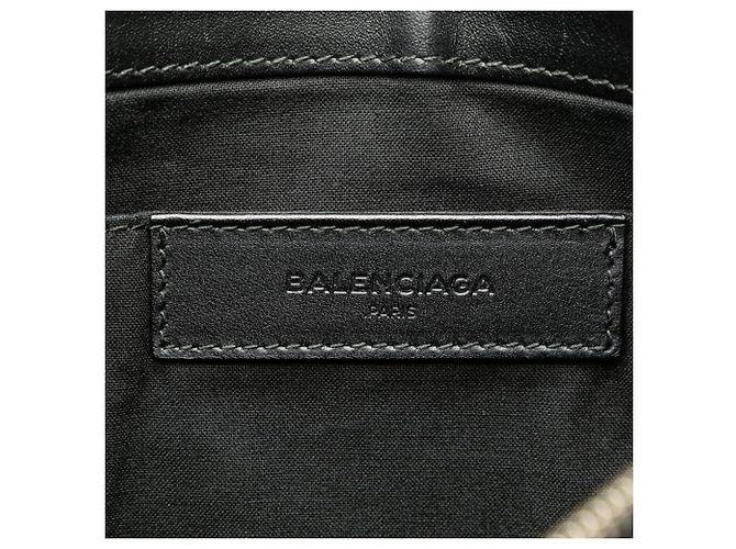 Borsa Clutch Balenciaga Navy Clip M Nero - vista 5