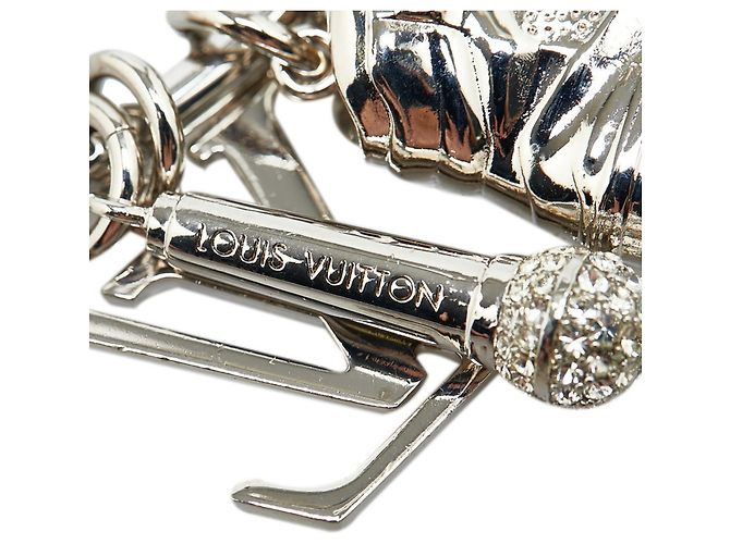 Portachiavi rotondo Louis Vuitton Argento - vista 3