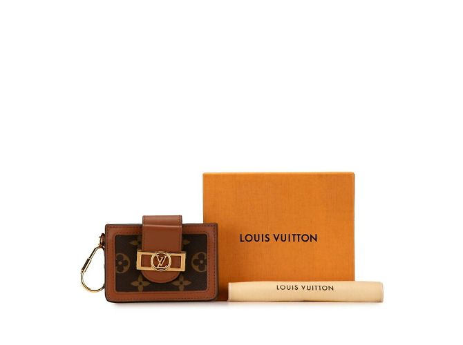 Estuche para tarjetas Multicart Dauphine Monogram Reverse Louis Vuitton Castaño - vista 7