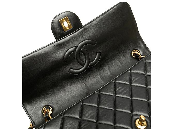Borsa a Spalla Chanel Matelassé 30 Coco Mark Chain Nero - vista 4