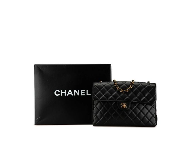 Borsa a Spalla Chanel Matelassé 30 Coco Mark Chain Nero - vista 9
