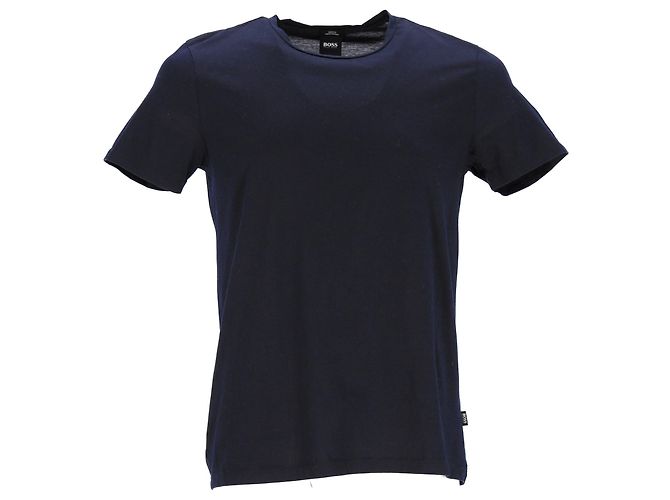 T-shirt Slim Fit Boss Hugo Boss in cotone blu navy - vista 6
