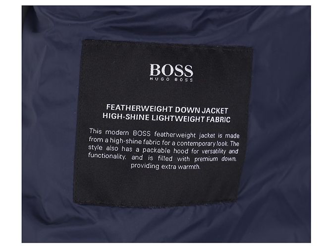 Giacca trapuntata Boss Hugo Boss in nylon blu navy Azul Azul marinho - vista 12