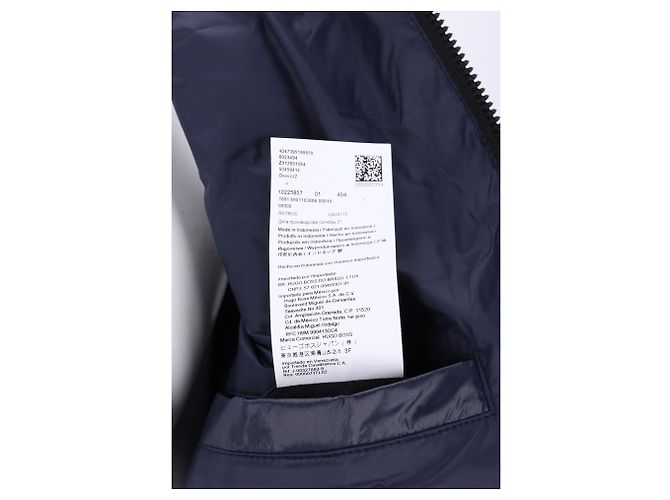 Giacca trapuntata Boss Hugo Boss in nylon blu navy Azul Azul marinho - vista 14