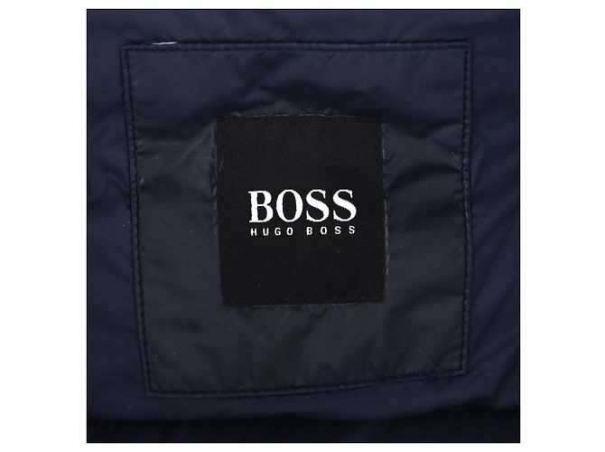 Giacca trapuntata Boss Hugo Boss in nylon blu navy Azul Azul marinho - vista 4