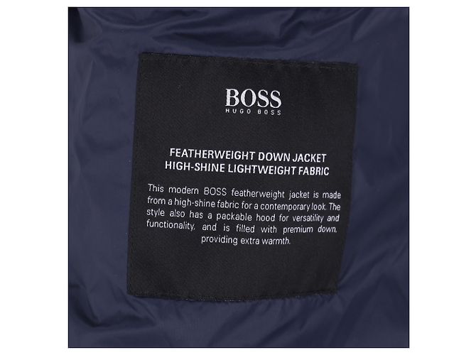 Giacca trapuntata Boss Hugo Boss in nylon blu navy Azul Azul marinho - vista 5