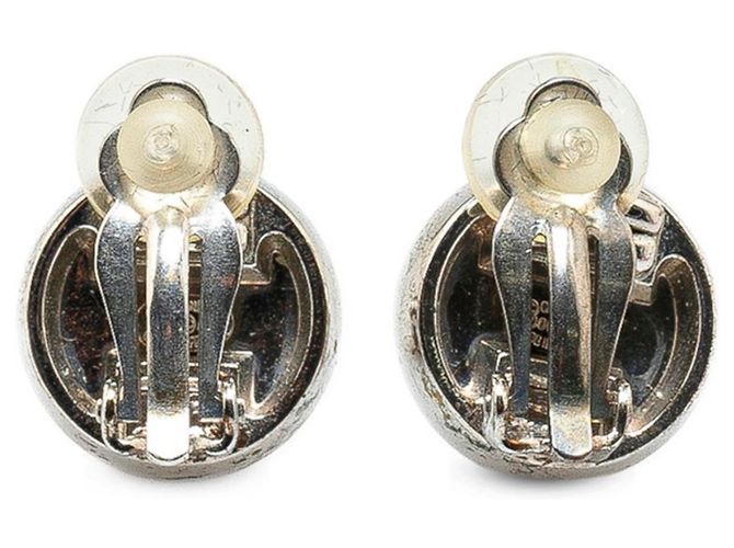 Chanel Coco Mark Ball Ohrringe Silber - Ansicht 3