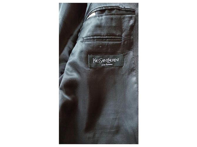 Yves Saint Laurent Grey Wool Jacket Size 50 - view 3