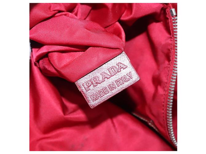 PRADA Nylon Tote Bag in Pink Silver authentisch mr613 Silber - Ansicht 19