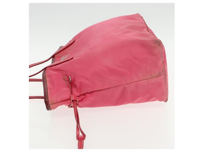 PRADA Nylon Tote Bag in Pink Silver authentisch mr613 Silber - Ansicht 4