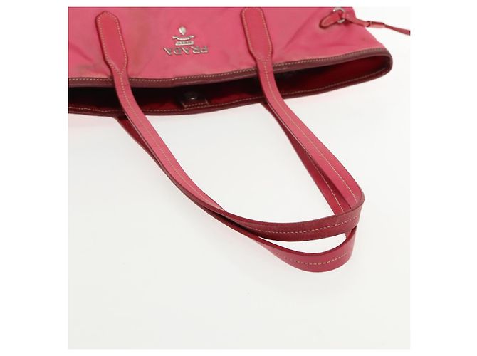 PRADA Nylon Tote Bag in Pink Silver authentisch mr613 Silber - Ansicht 7