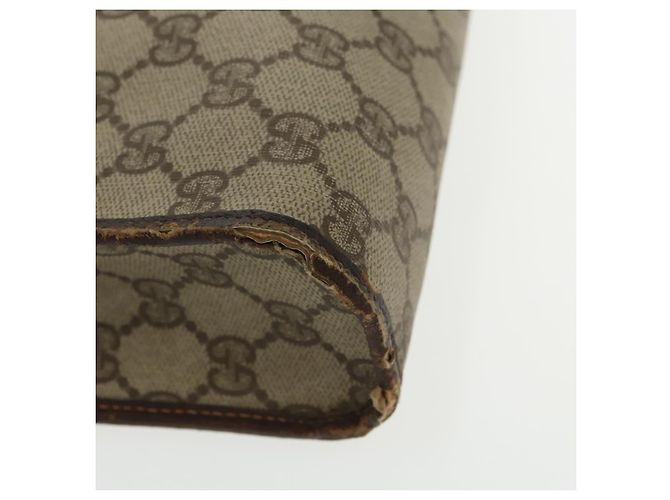 GUCCI GG Supreme Clutch Bag PVC Beige 97 01 037 Auth 95525 - vista 14