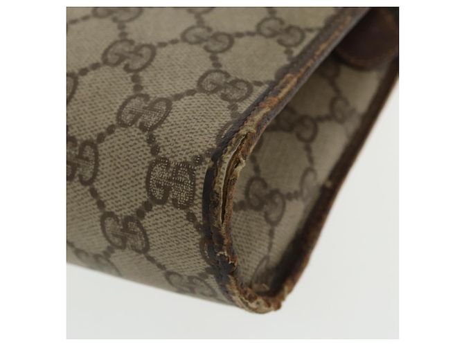 GUCCI GG Supreme Clutch Bag PVC Beige 97 01 037 Auth 95525 - vista 15