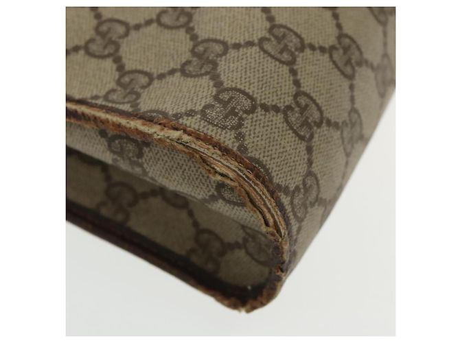 GUCCI GG Supreme Clutch Bag PVC Beige 97 01 037 Auth 95525 - vista 8