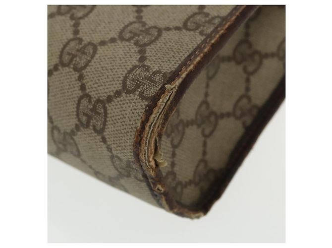 GUCCI GG Supreme Clutch Bag PVC Beige 97 01 037 Auth 95525 - vista 9