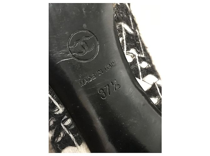 Stivaletti CHANEL T.EU 37.5 Tessuto Nero - vista 6