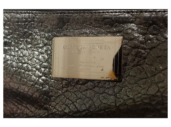 Bottega Veneta, Tote cabas metallico limitato Nero Argento - vista 8