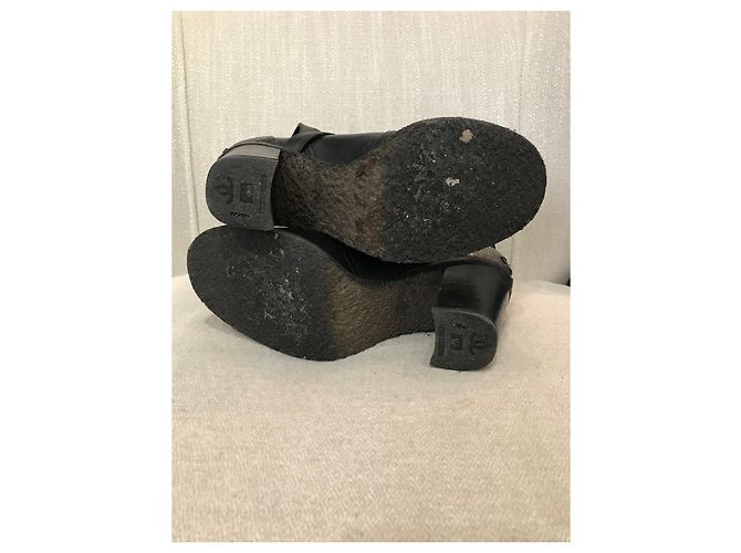 Botines CHANEL T.EU 37 Cuero Negro - vista 7