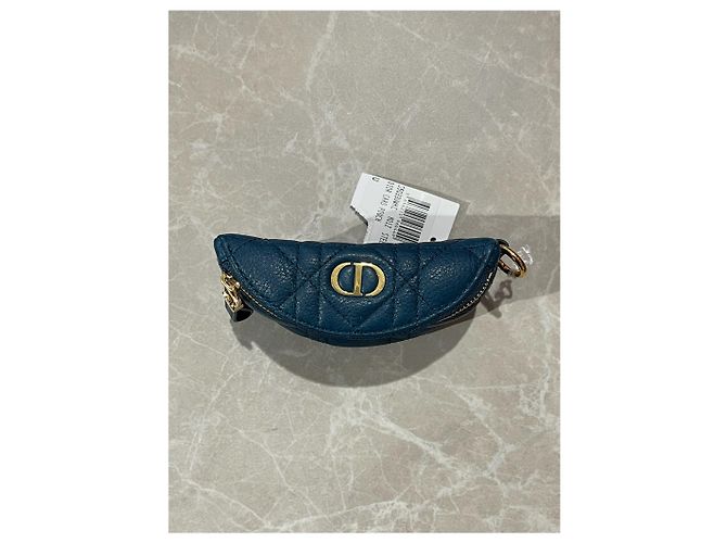 DIOR Wallets T.  Leather Blue - view 2