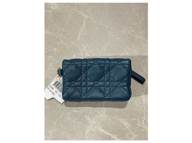 DIOR Wallets T.  Leather Blue - view 5