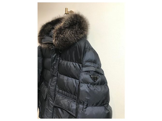 Abrigos PRADA T.Internacional XL Sintético Azul - vista 4