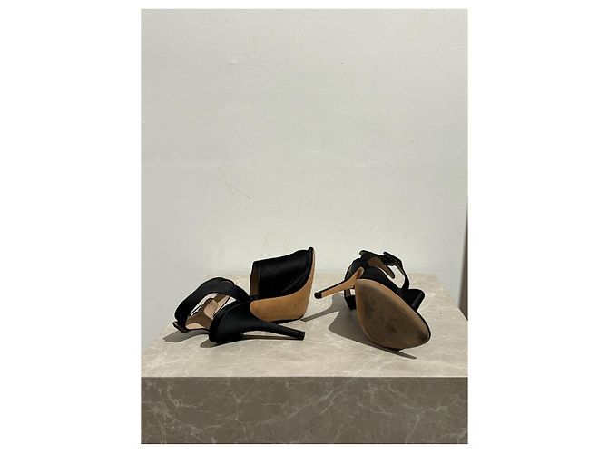 Céline Sandali CELINE T.EU 37 Tessuto Nero - vista 5