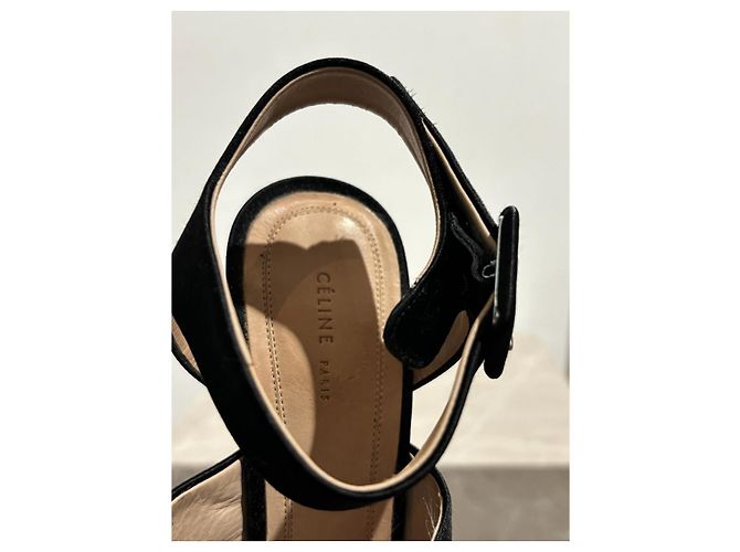 Céline Sandali CELINE T.EU 37 Tessuto Nero - vista 7