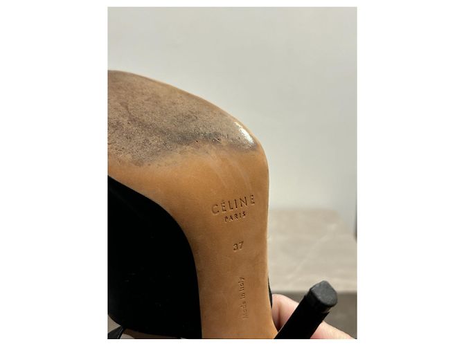 Céline Sandali CELINE T.EU 37 Tessuto Nero - vista 8