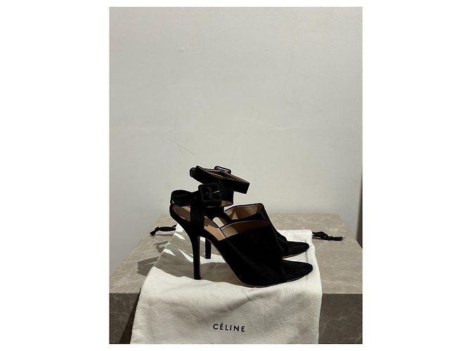 Céline Sandali CELINE T.EU 37 Tessuto Nero - vista 9