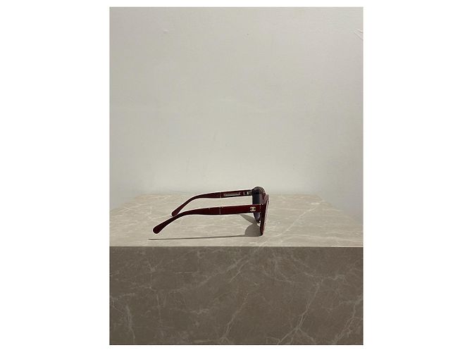 Gafas de sol CHANEL T. Plástico Burdeos - vista 3