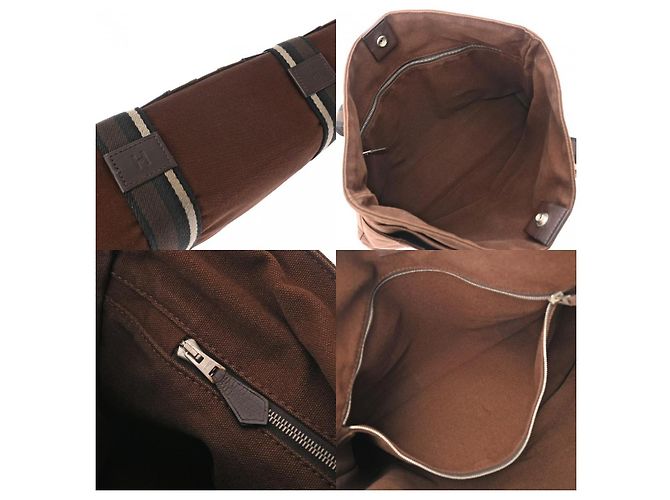 Hermès Borsa Tote MM Troca Orizzontale Hermes Marrone - vista 12