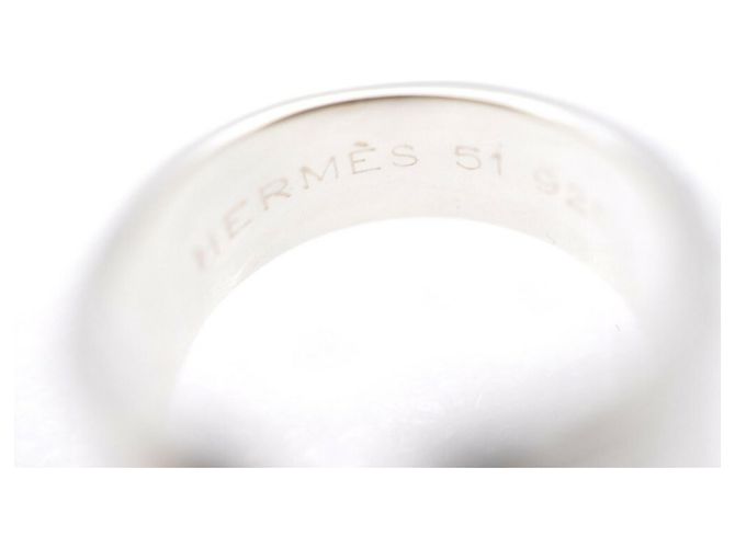 Hermès Hermes Mexiko Doppelring Silber 925/K18YG - Ansicht 7