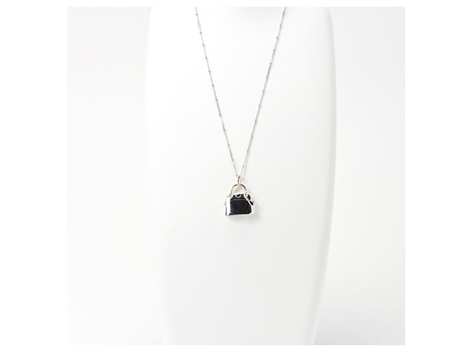 Hermès Collana Portapillole Hermes Amuleto Bolide Argento - vista 2