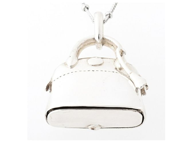 Hermès Collana Portapillole Hermes Amuleto Bolide Argento - vista 5