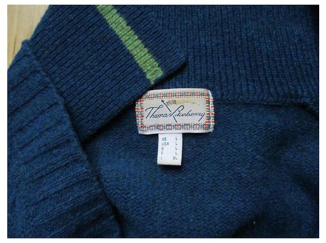 Thomas Burberry Wollweste Größe L Mehrfarben - Ansicht 4