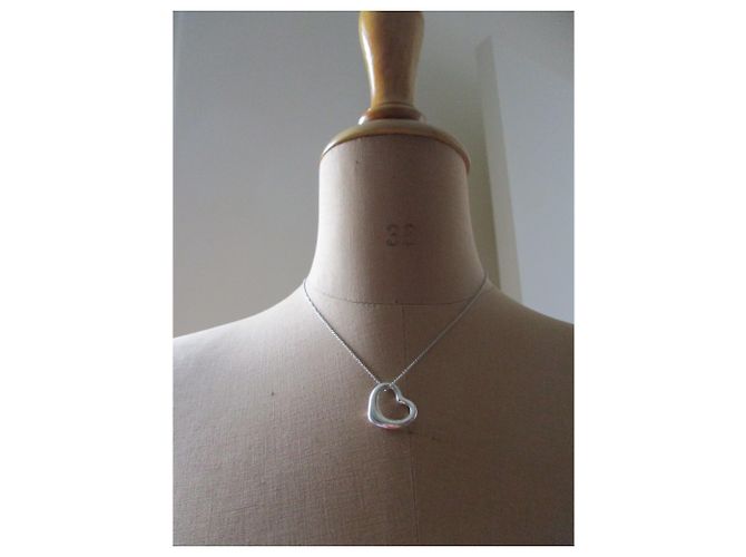 Tiffany & Co Collana d'argento, cuore aperto. - vista 6