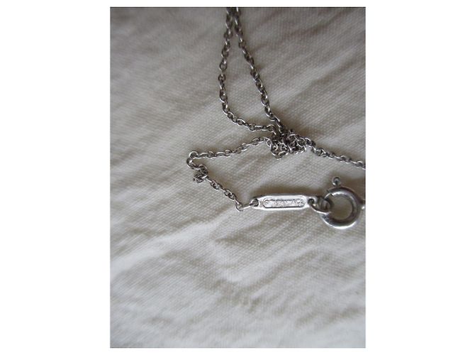 Tiffany & Co Collana d'argento, cuore aperto. - vista 7