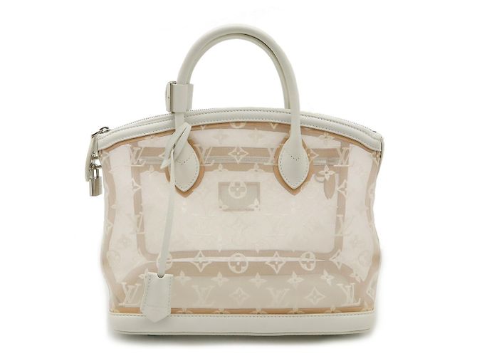 Bolsa Tote Louis Vuitton Translence Lockit Branco - vista 2