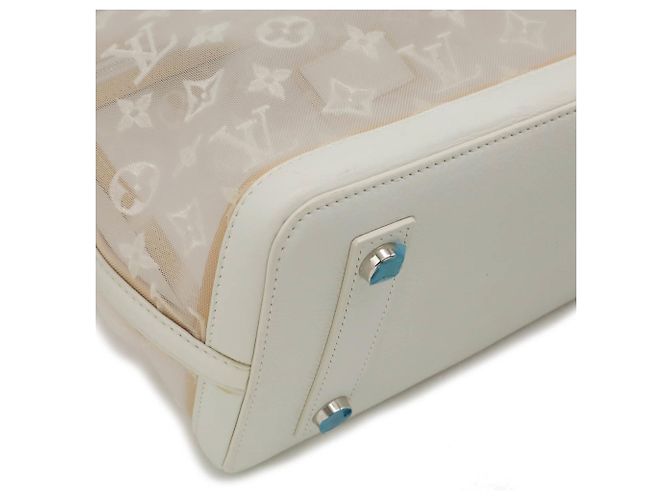 Bolsa Tote Louis Vuitton Translence Lockit Branco - vista 4
