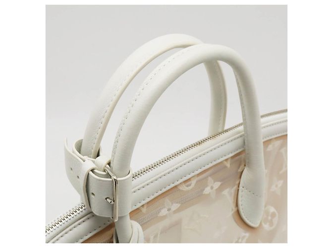Bolsa Tote Louis Vuitton Translence Lockit Branco - vista 5