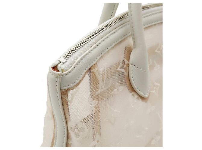 Bolsa Tote Louis Vuitton Translence Lockit Branco - vista 8