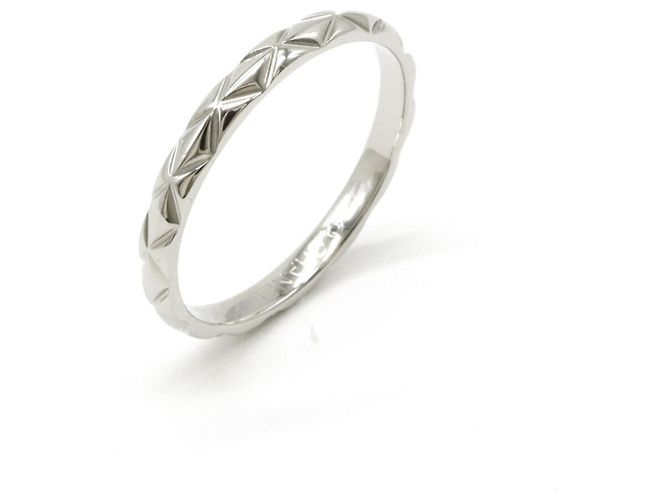 Chanel Coco Crush Matelassé Ring aus Platin - Ansicht 2