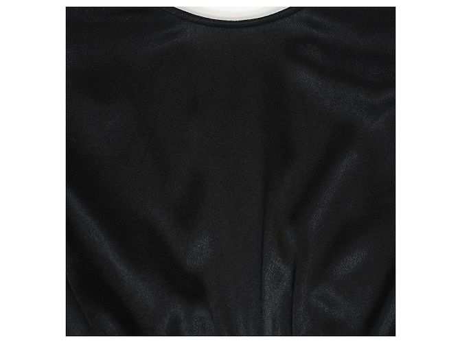 Abito mini con scollo a barca e schiena scoperta Ba&Sh in satin nero - vista 5