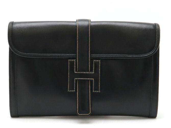 Hermès Borsa Clutch Hermes Jige PM Nero - vista 2