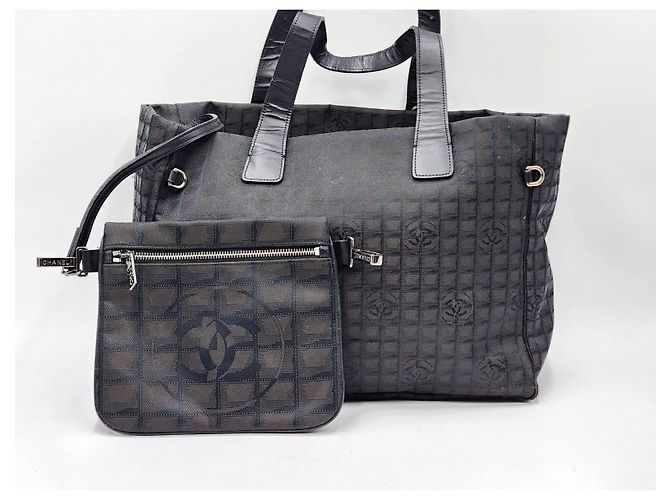 Bowling Borsa da viaggio Chanel con pochette Nero - vista 4