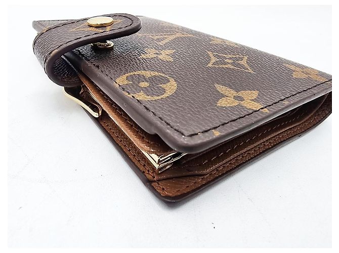 Billetera Monogram Louis Vuitton con compartimento para monedas Castaño - vista 10