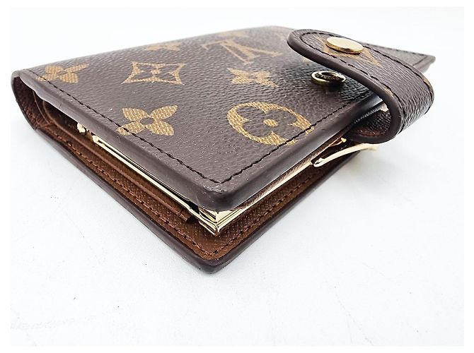 Billetera Monogram Louis Vuitton con compartimento para monedas Castaño - vista 11