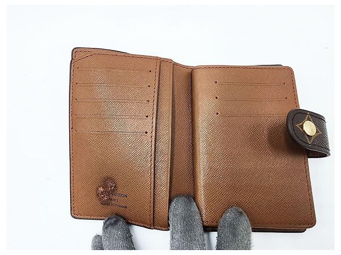 Billetera Monogram Louis Vuitton con compartimento para monedas Castaño - vista 12