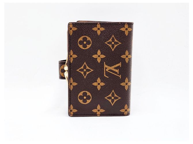 Billetera Monogram Louis Vuitton con compartimento para monedas Castaño - vista 3