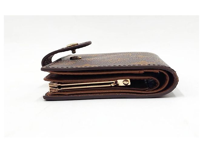 Billetera Monogram Louis Vuitton con compartimento para monedas Castaño - vista 7